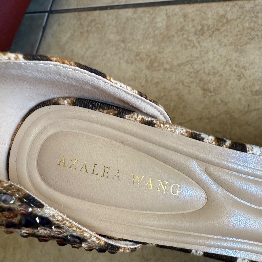 JUST ARRIVED;  Azalea Wang Wilmore Leopard  Rhinestone  Platform SZ 10 Orig $190 - Picture 7 of 15